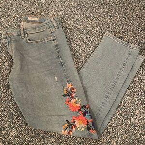 Anthropologie Pilco embroidered jeans